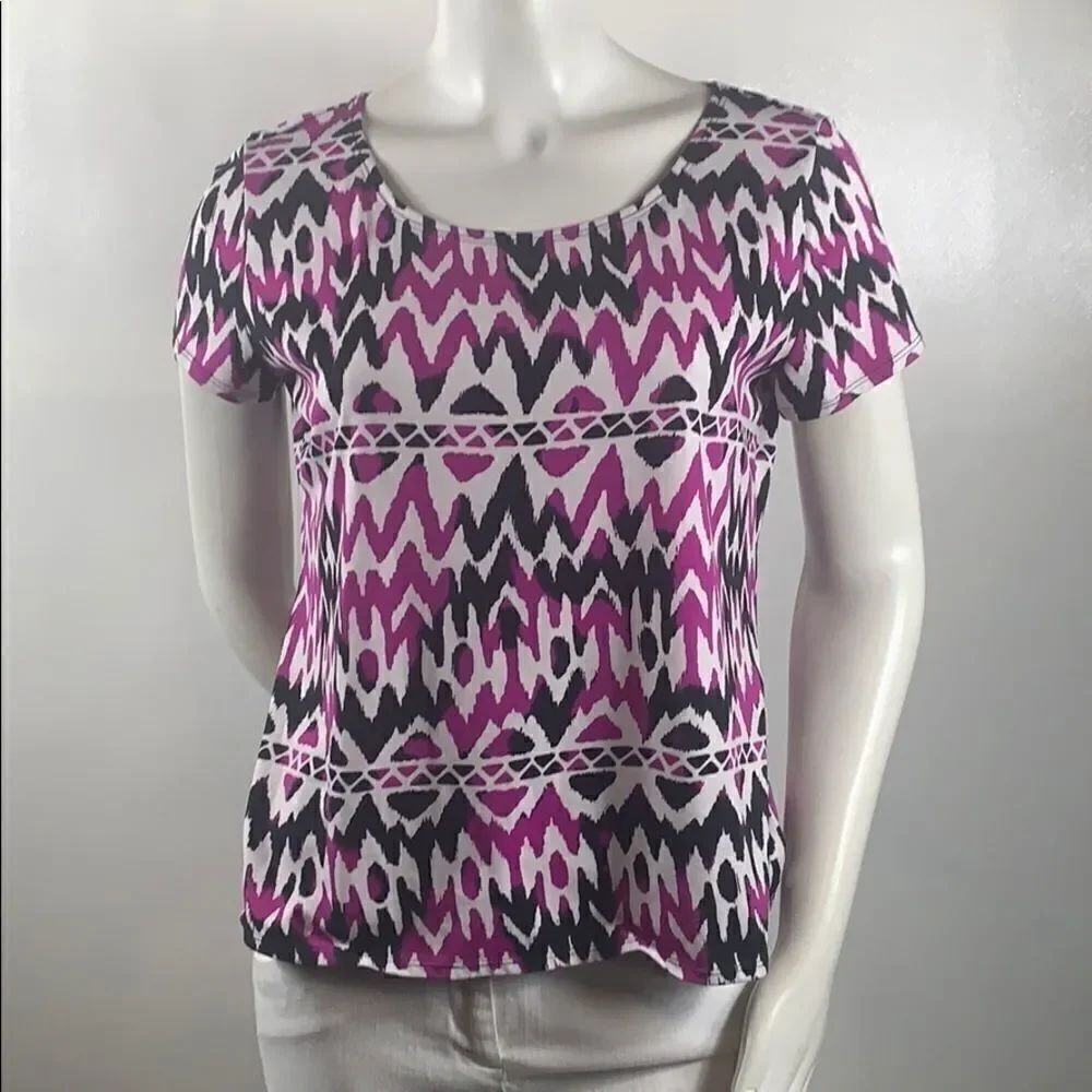 3FOR$20 Notations Black/Purple Top Size: Large